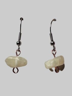Calcite earrings dangle copper handmade